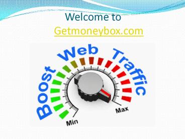Buy Website Traffic | Buy Web Traffic | Getmoneybox.com