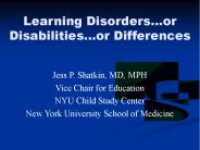 Learning Disorders