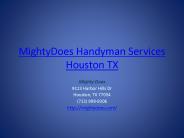 MightyDoes Handyman Services Houston TX
