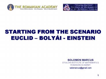 Starting from the Scenario Euclid 
