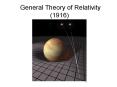 General Theory of Relativity (1916) PowerPoint PPT Presentation