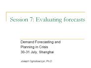 Session 7: Evaluating forecasts