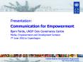 Communication for Empowerment PowerPoint PPT Presentation