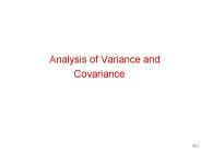 Analysis of Variance and
