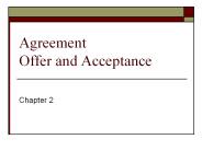 Agreement Offer and Acceptance