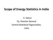 Scope of Energy Statistics in India