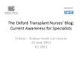 The Oxford Transplant Nurses PowerPoint PPT Presentation