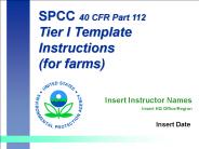 SPCC 40 CFR Part 112