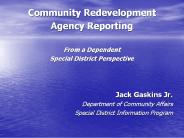 Community Redevelopment