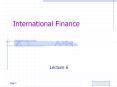 International Finance PowerPoint PPT Presentation