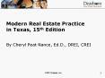 Modern Real Estate Practice in Texas, 15th Edition PowerPoint PPT Presentation