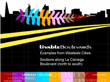 Examples from Westside Cities: