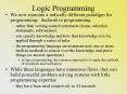 Logic Programming PowerPoint PPT Presentation