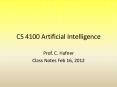CS 4100 Artificial Intelligence PowerPoint PPT Presentation