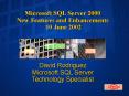 Microsoft SQL Server 2000 New Features and Enhancements 10 June 2002 PowerPoint PPT Presentation