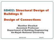 68402: Structural Design of Buildings II