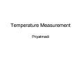 Temperature Measurement PowerPoint PPT Presentation