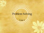 Problem Solving