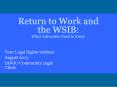 Return to Work and the WSIB: What Advocates Need to Know PowerPoint PPT Presentation