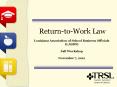 Return-to-Work Law PowerPoint PPT Presentation