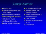 Course Overview
