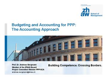 Budgeting and Accounting for PPP: The Accounting Approach