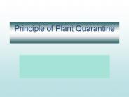 Principle of Plant Quarantine ?????????????????????