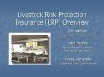 Livestock Risk Protection Insurance (LRP) Overview PowerPoint PPT Presentation