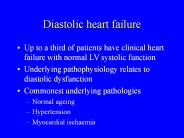 Diastolic heart failure