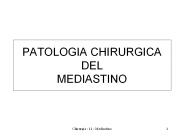 PATOLOGIA CHIRURGICA DEL MEDIASTINO