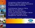 Compendium of Best Practices and Benefits of National Logistics Associations in Selected APEC Economies First Workshop, Oakes on Collins Melbourne, 5-7 April 2011 PowerPoint PPT Presentation