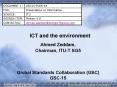 ICT and the environment PowerPoint PPT Presentation
