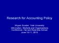 Research for Accounting Policy PowerPoint PPT Presentation