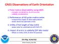 GNSS Observations of Earth Orientation PowerPoint PPT Presentation