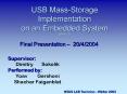 USB Mass-Storage Implementation on an Embedded System (D0113) PowerPoint PPT Presentation