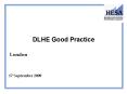 DLHE Good Practice PowerPoint PPT Presentation