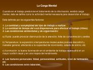 La Carga Mental