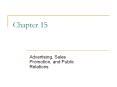 Advertising, Sales Promotion, and Public Relations PowerPoint PPT Presentation