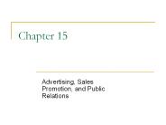Advertising, Sales Promotion, and Public Relations