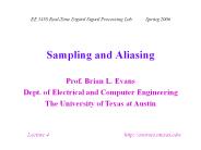 Sampling and Aliasing