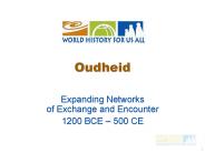 Expanding Networks of Exchange and Encounter