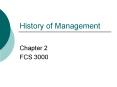 History of Management PowerPoint PPT Presentation