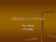 Weight and Mass