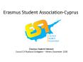 Erasmus Student Association-Cyprus PowerPoint PPT Presentation