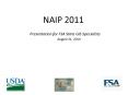 NAIP 2011 Presentation for NSGIC PowerPoint PPT Presentation