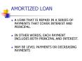 AMORTIZED LOAN PowerPoint PPT Presentation