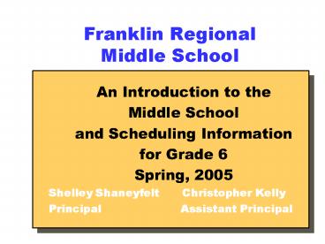 Franklin Regional Middle School
