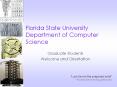 Florida State University Department of Computer Science PowerPoint PPT Presentation