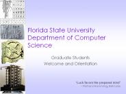 Florida State University Department of Computer Science