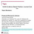 NUHS Evidence Based Practice I Journal Club PowerPoint PPT Presentation